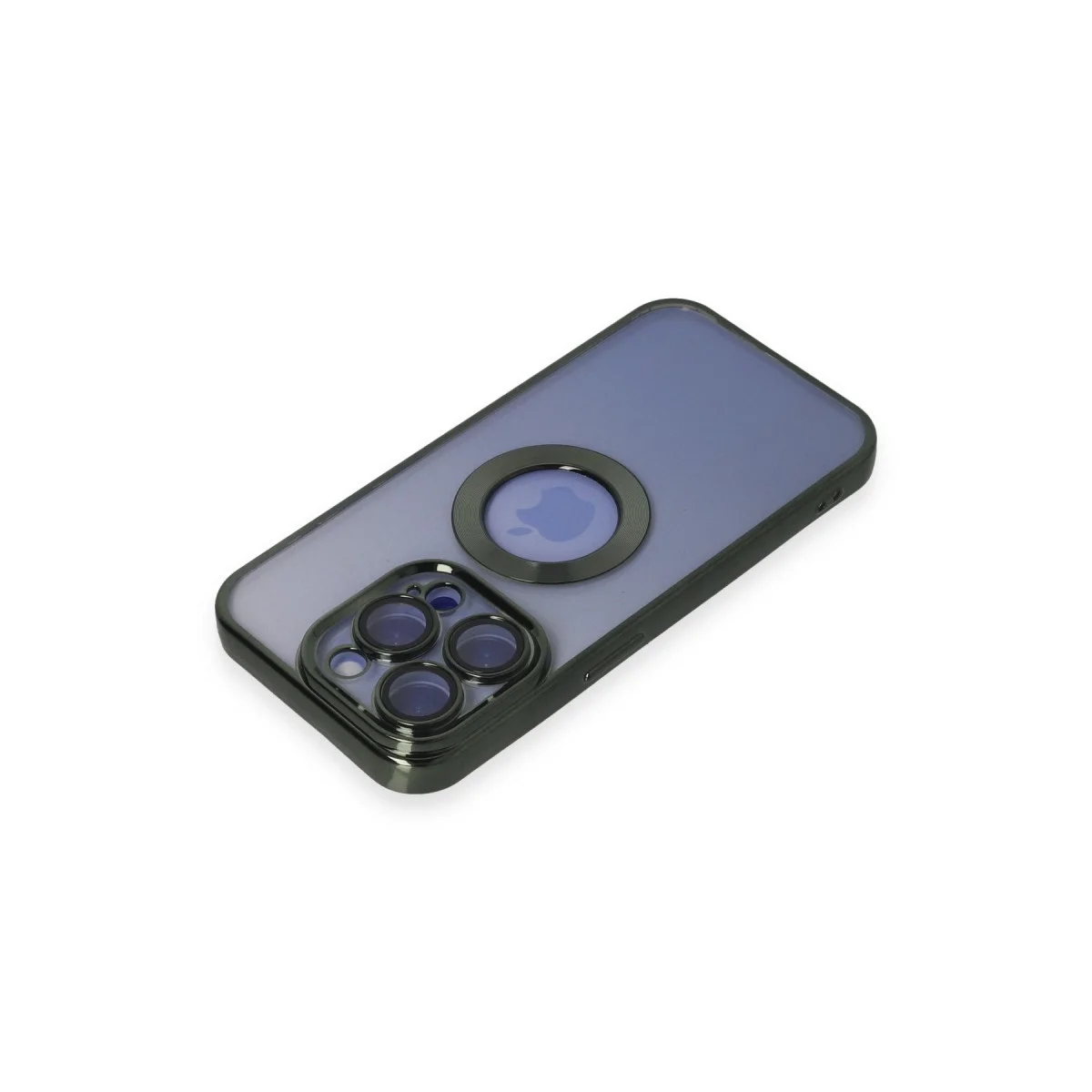 Apple İphone 15 Pro Kılıf Slot Silikon - Köknar Yeşili görsel 3
