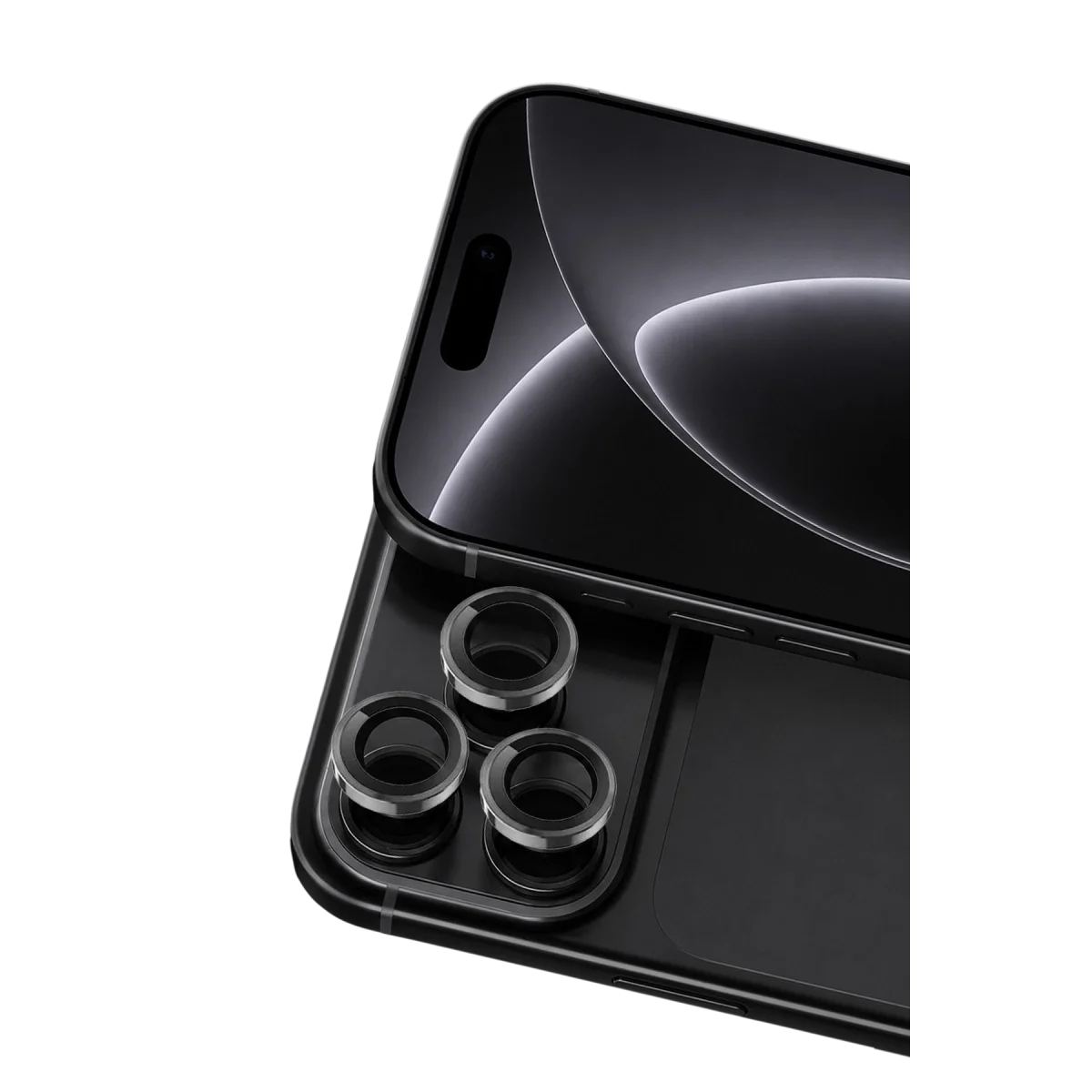 Apple İphone 18 Pro Raze Metal Kamera Lens - Siyah görsel 2