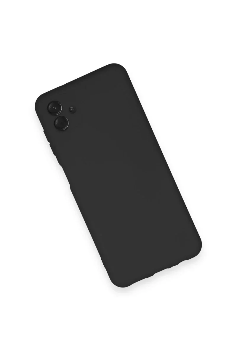 Samsung Galaxy A04 Kılıf Nano içi Kadife Silikon - Siyah görsel 3