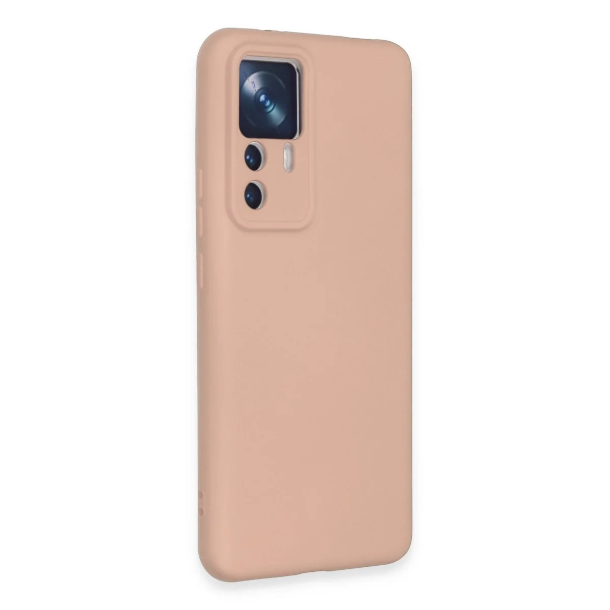 Xiaomi Mi 12t Pro Kılıf Nano İçi Kadife Silikon - Pudra görsel 2