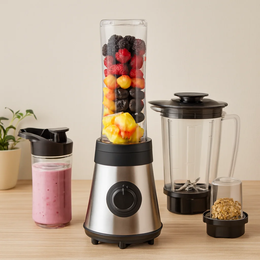 Smoothie Blender 500W - 800 ml Hazneli, Buz Kırıcı ve Kahve Öğütücü