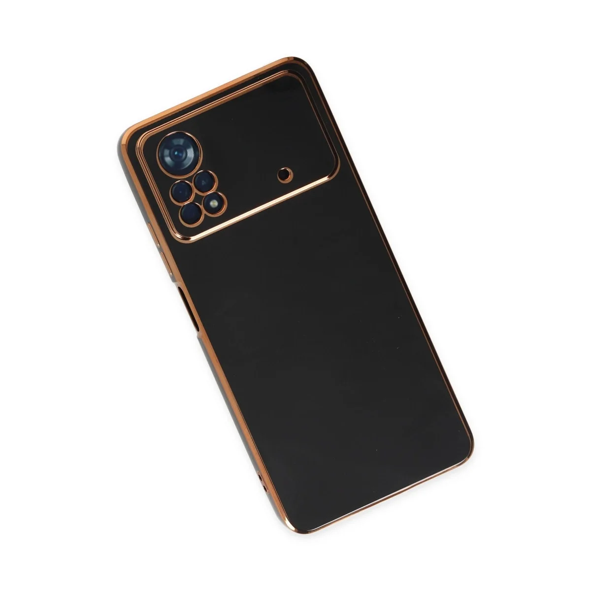 Xiaomi Poco X4 Pro 5g Kılıf Volet Silikon - Siyah görsel 3