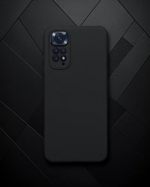 Xiaomi Redmi Note 11 Kılıf Nano İçi Kadife Silikon - Siyah
