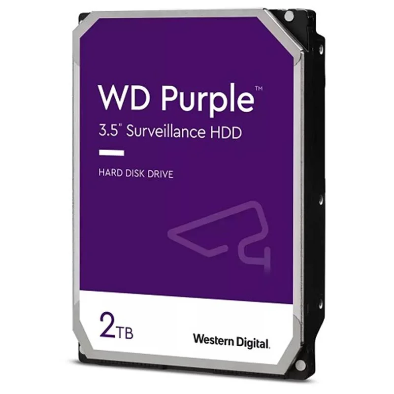 2 Tb 3.5 Purple SATA3 5400RPM 64MB 7/24 Guvenlık WD23PURZ (3 Yıl Resmı Dıst Garantılı)