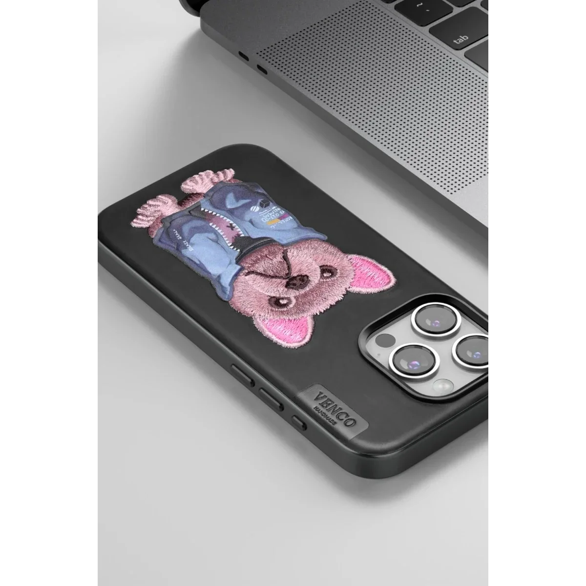 Venco Apple iPhone 15 Pro Max Cute Desenli Kapak - Lacivert görsel 5