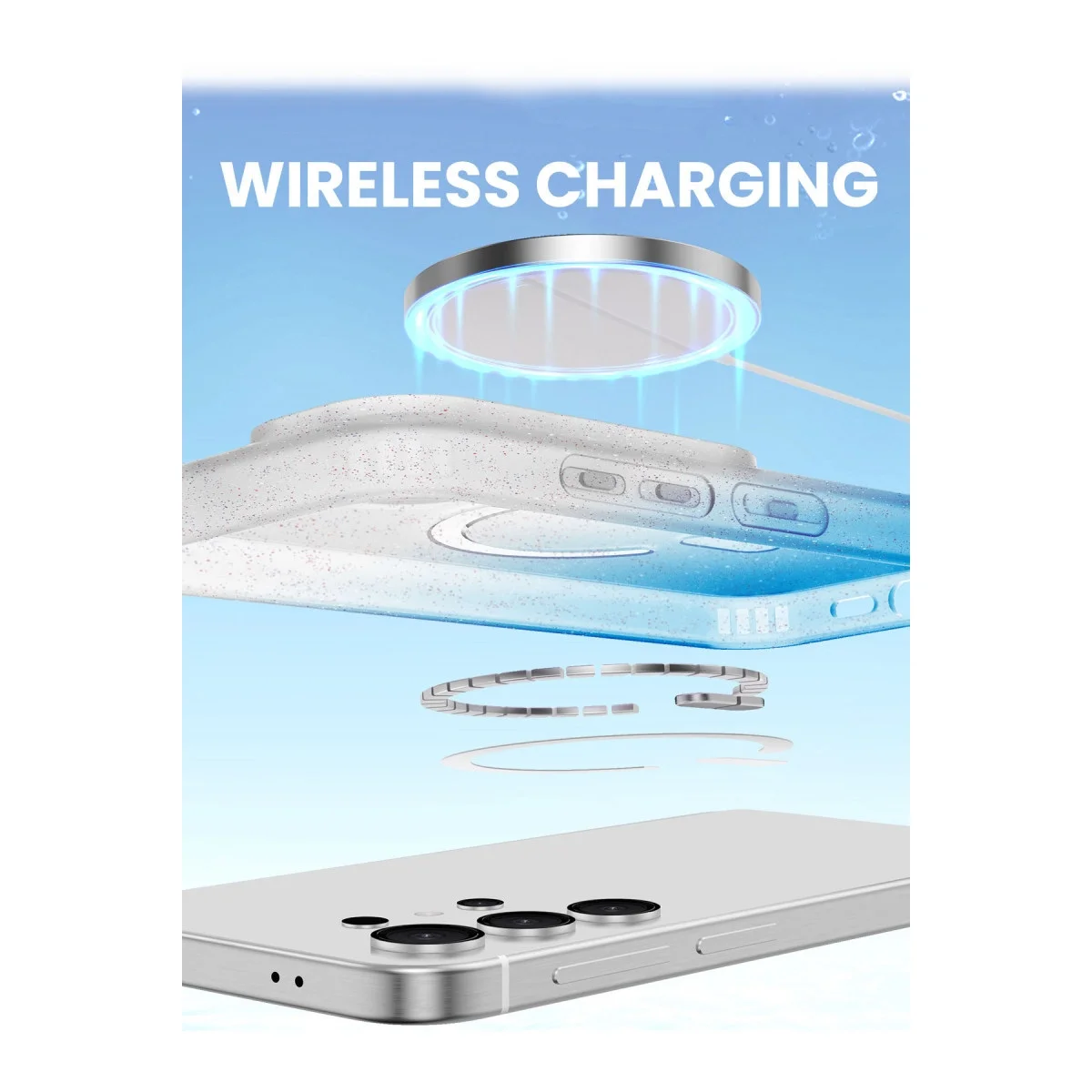 Samsung Galaxy S25 Ultra Pummel Shiny Magsafe Kapak - Mor görsel 4
