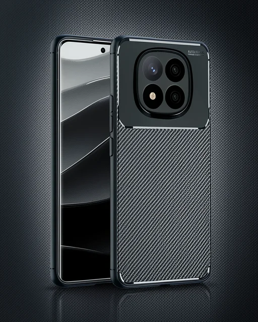 Xiaomi Redmi Note 14 Pro 4g Kılıf Auto Focus Karbon Kapak - Koyu Yeşil