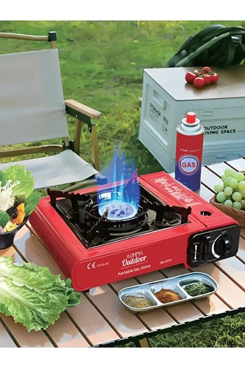 Portatif Kamp Ocağı 2.3kW | Taşınabilir Tekli Gazlı Ocak | Rüzgar Geçirmez görsel 3