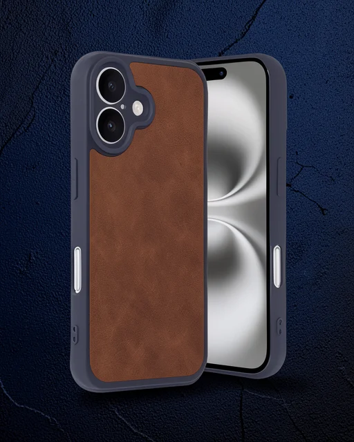 Apple İphone 16 Kılıf Aras Deri Kapak - Taba