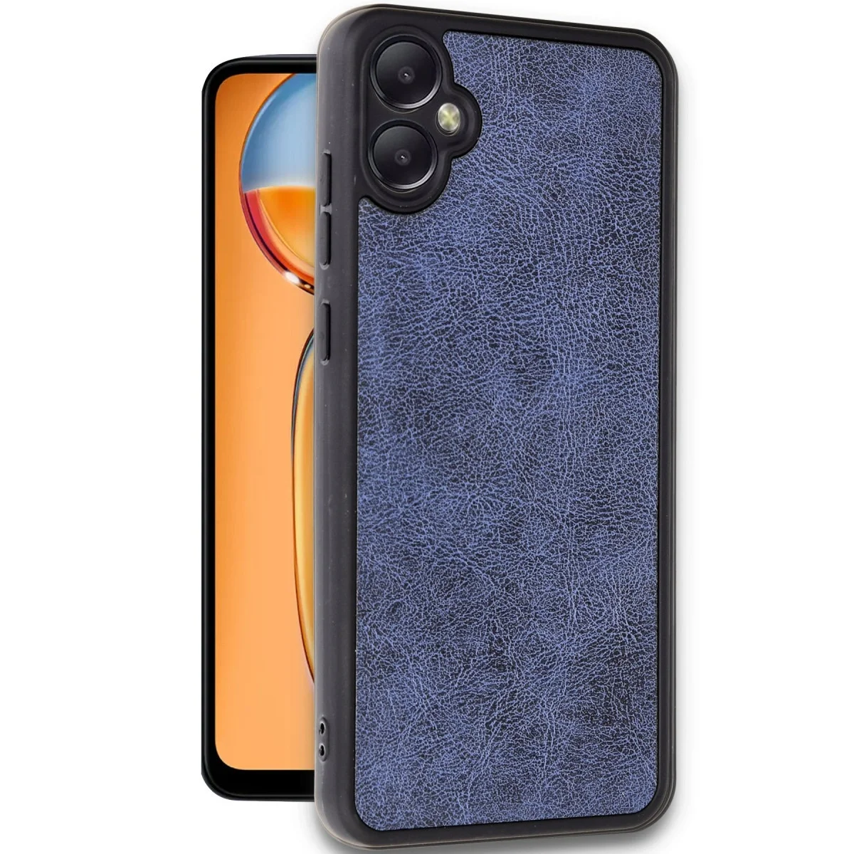Samsung Galaxy A05 Kılıf Aras Deri Kapak - Lacivert görsel 2