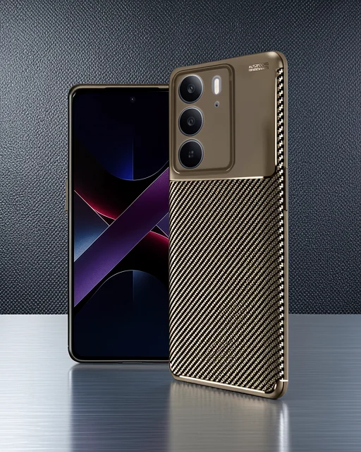 Realme C75 4g Auto Focus Karbon Kapak - Kahverengi