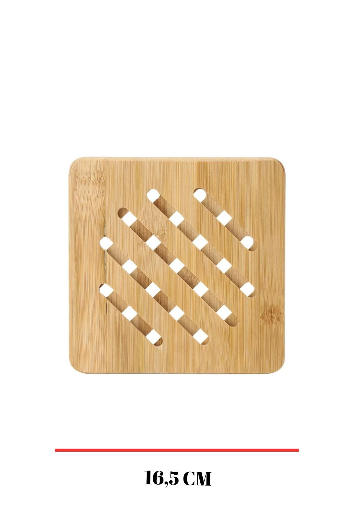 Bambu Nihale Kare 16,5 cm görsel 2
