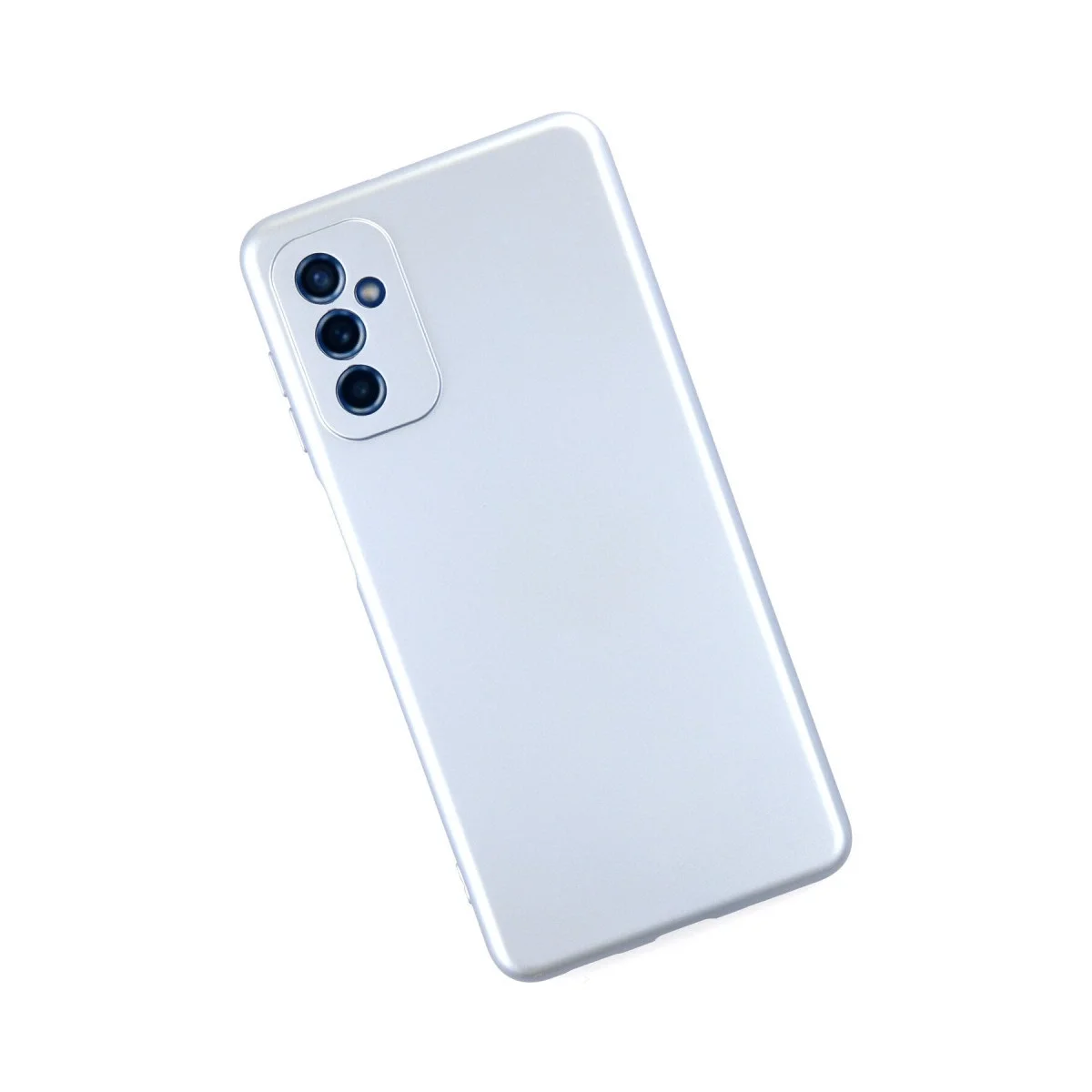 Samsung Galaxy M52 5g Kılıf Nano İçi Kadife Silikon - Sky Blue görsel 2