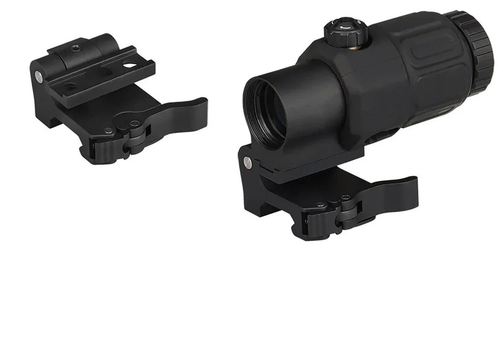Magnifier 5x Yakınlaştırmalı Dürbün 22mm Ray Uyumlu, Katlanır Yaylı Ayaklı görsel 4