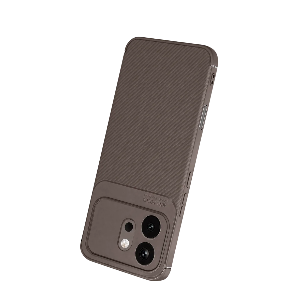 Huawei Honor 600 Auto Focus Karbon Kapak - Gri görsel 3