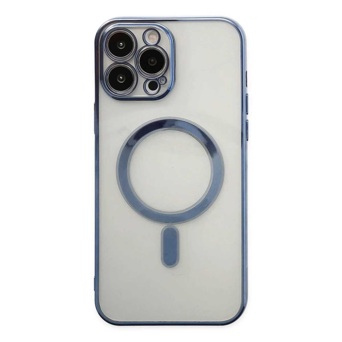 Apple İphone 14 Pro Kılıf Magneticsafe Lazer Silikon - Sierra Blue görsel 2