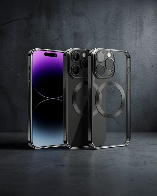 Apple İphone 13 Pro Max Kılıf Slot Silikon - Siyah