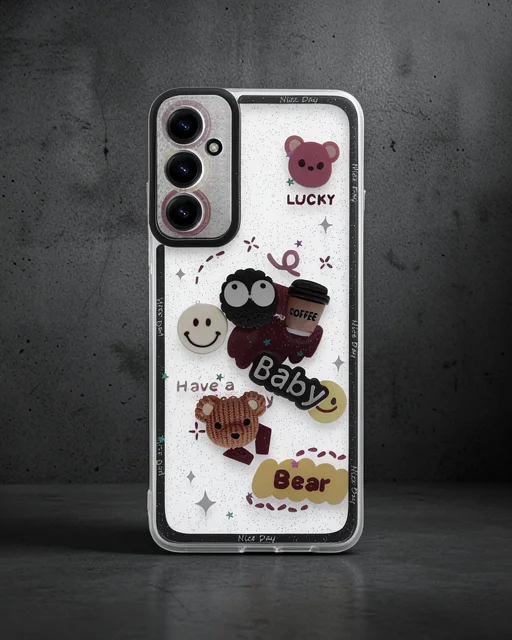 Samsung Galaxy A25 5g Kılıf Sweet Desenli Silikon Kapak - Sarı