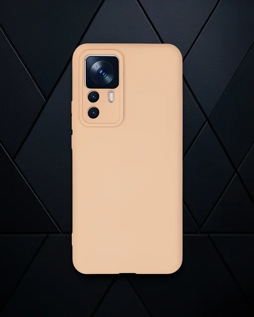 Xiaomi Mi 12t Pro Kılıf Nano İçi Kadife Silikon - Pudra