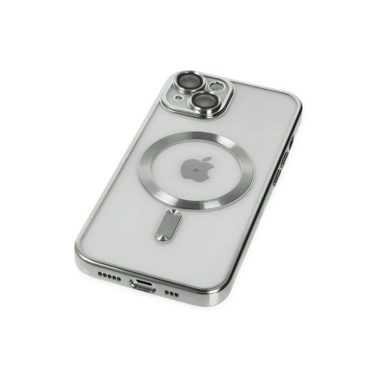Apple iPhone 14 Kılıf Kross Magneticsafe Kapak - Gümüş görsel 5