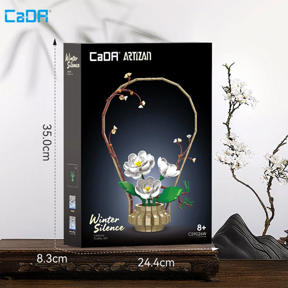 C59026W Cada Çiçek Sanatı Kış Temalı 990 Parça Block görsel 2
