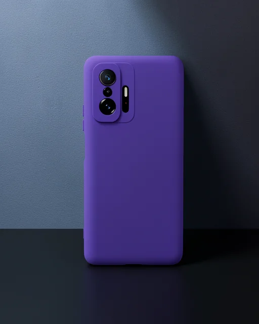 Xiaomi Mi 11t Pro Kılıf Nano İçi Kadife Silikon - Mor