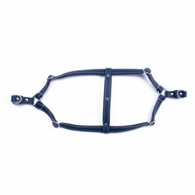 Konfor Ronin Deri Köpek Göğüs Tasması Royalblue 1,5x40 45 Cm