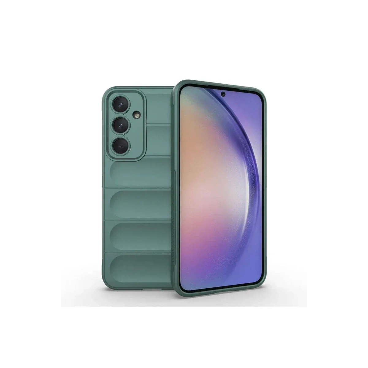 Samsung Galaxy A26 Kılıf Optimum Silikon - Koyu Yeşil görsel 2