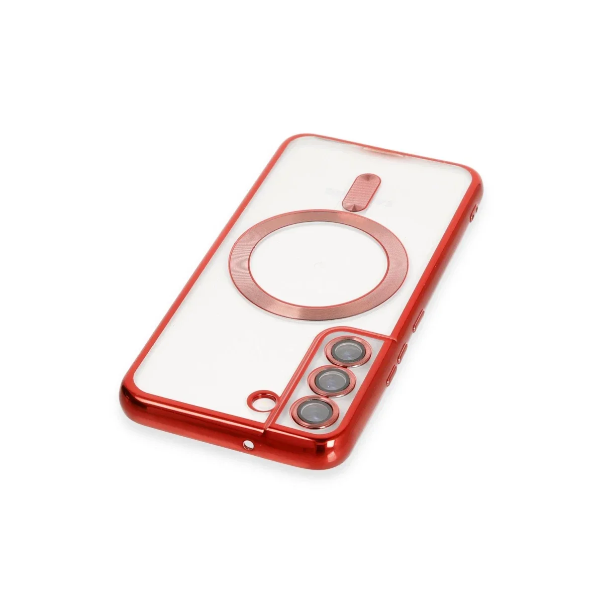 Samsung Galaxy S22 Kılıf Kross Magneticsafe Kapak - Kırmızı görsel 3