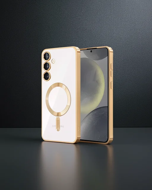 Samsung Galaxy S23 Plus Kılıf Kross Magneticsafe Kapak - Gold