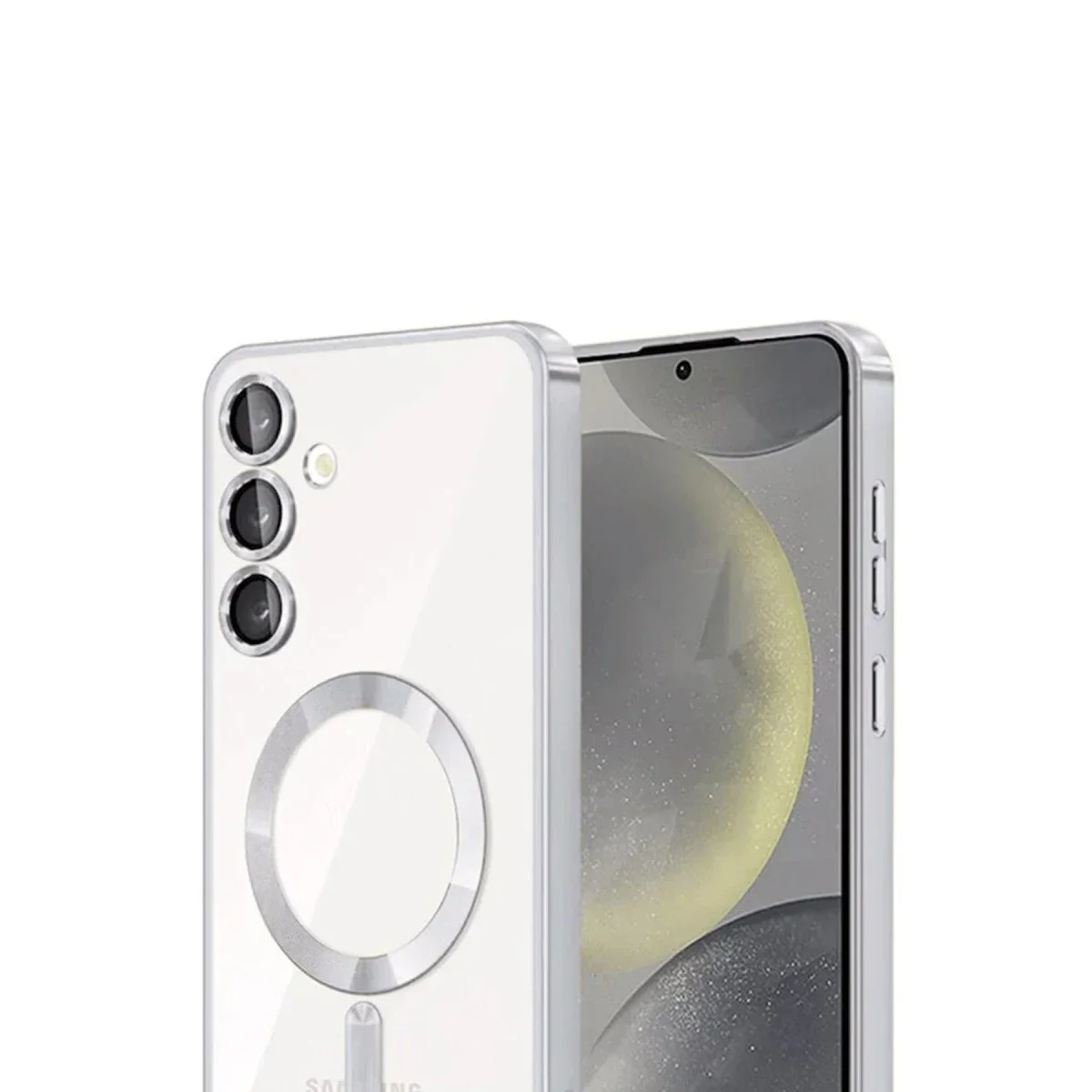 Samsung Galaxy A15 4G Kross Magneticsafe Kapak - Gümüş görsel 2