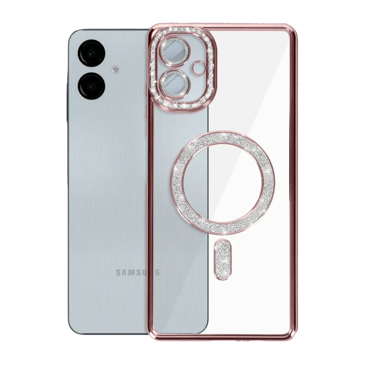 Samsung Galaxy A06 Joke Simli Magneticsafe Kılıf - Pembe görsel 6