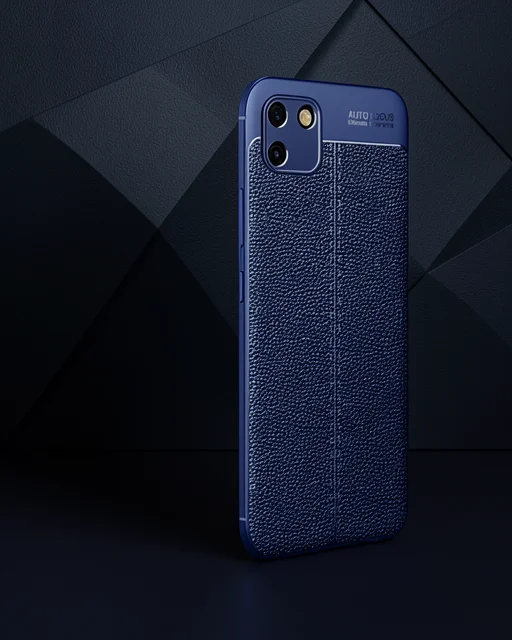 Realme C11 Kılıf Auto Focus Kapak - Lacivert