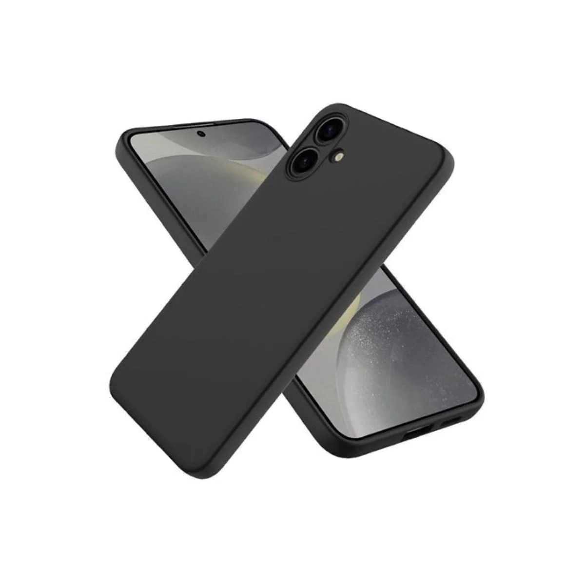 Samsung Galaxy A06 Kılıf First Silikon - Siyah