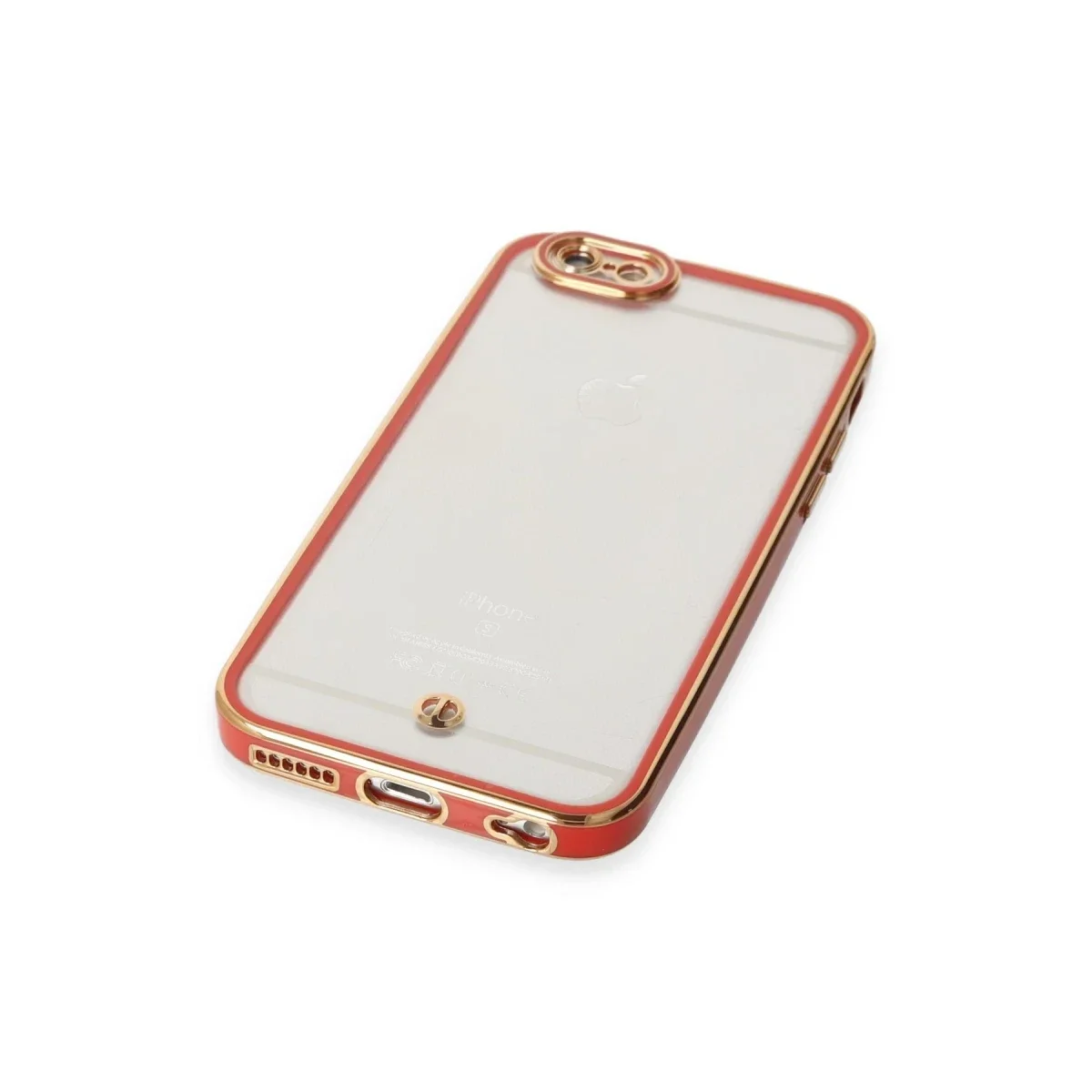 Apple iPhone 6 Kılıf Liva Lens Silikon - Kırmızı görsel 4