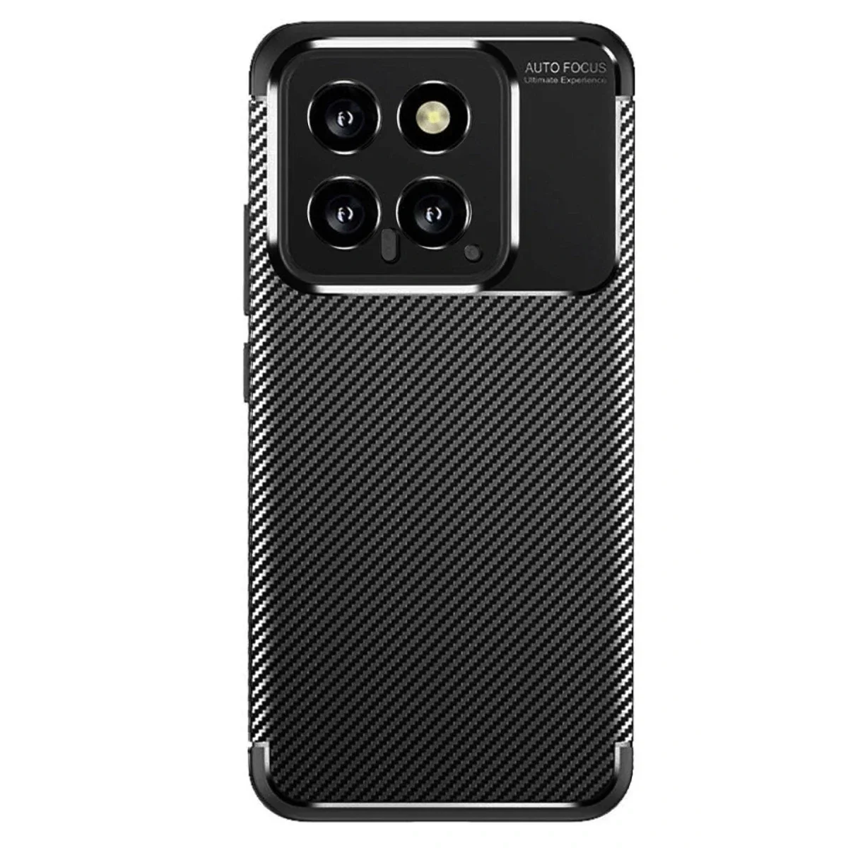 Xiaomi Mi 14T Kılıf Auto Focus Karbon Kapak - Siyah görsel 2