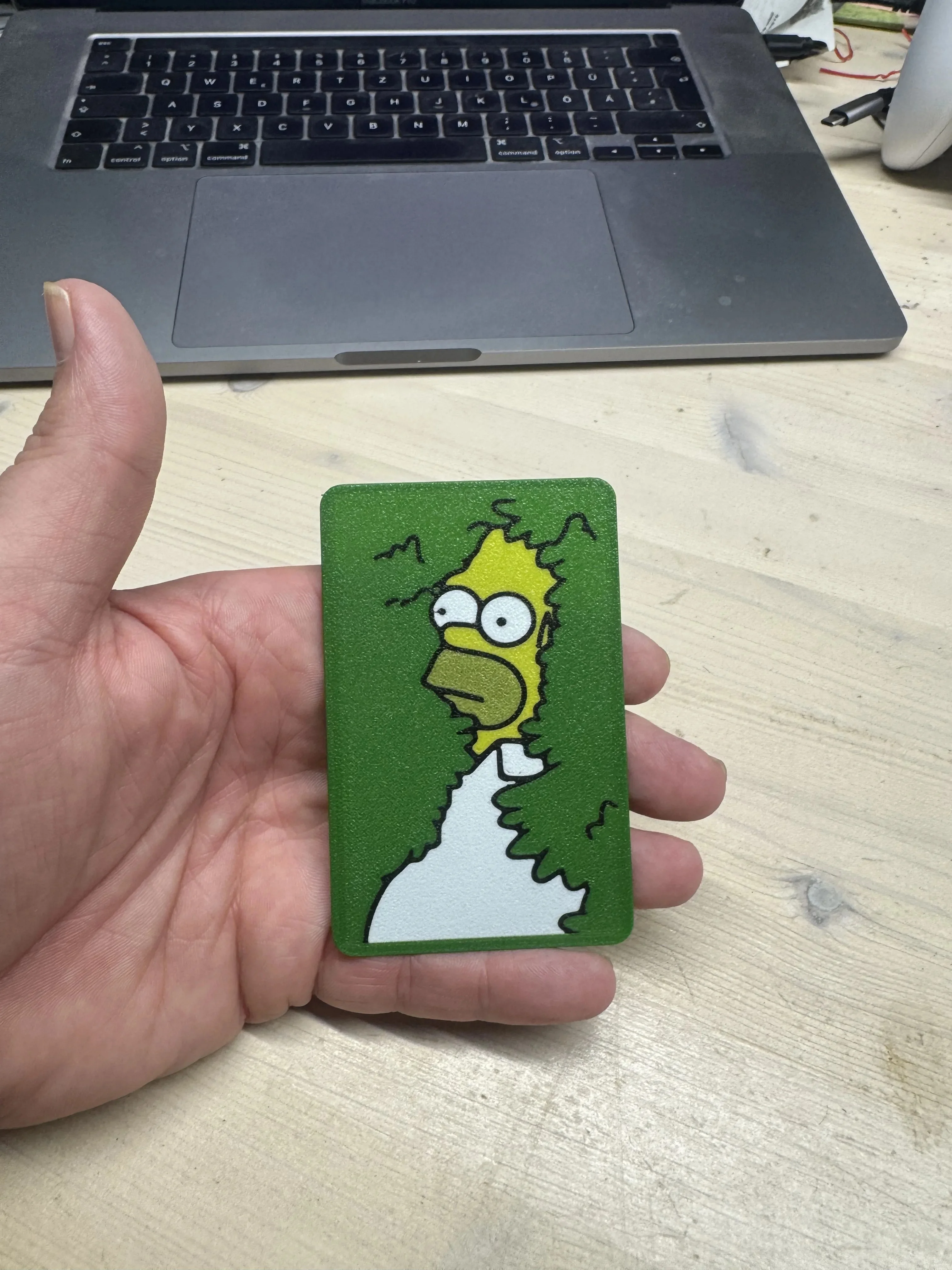 3D Baskı Komik Çizim Desenli Dekoratif Banka Kartı Kılıfı görsel 2