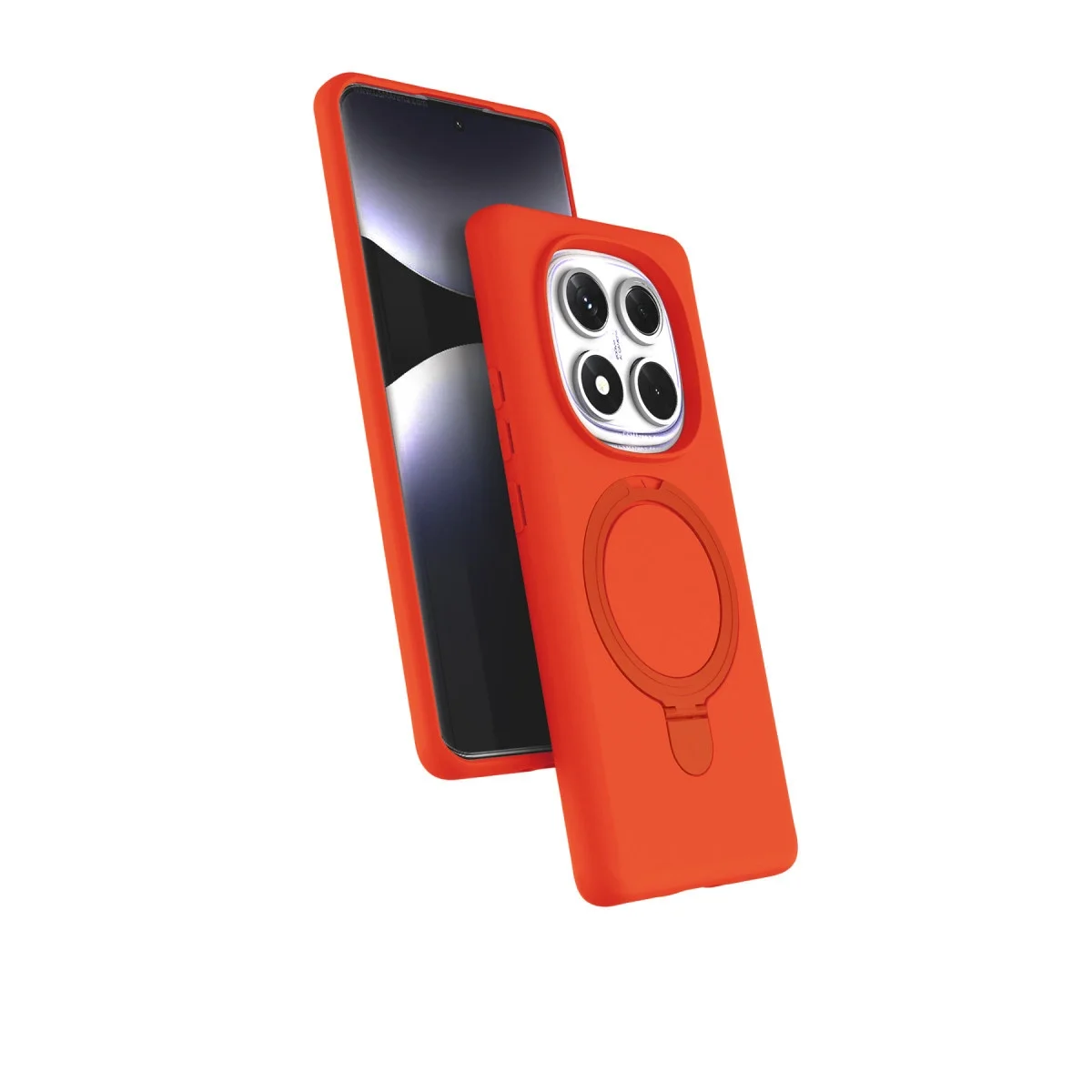 Xiao Red Note 14 Pro 4g Regal Magsafe Standlı Kapak - Turuncu