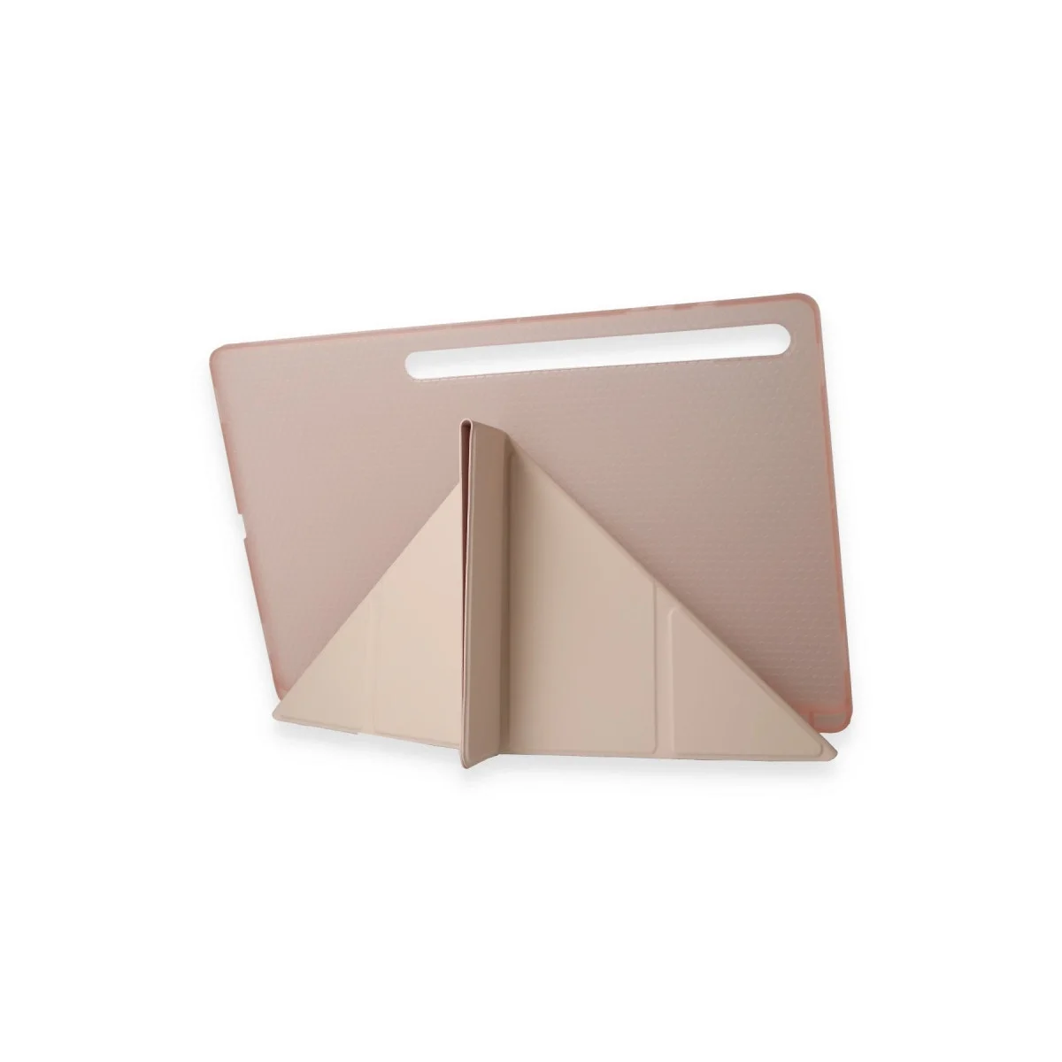 Samsung Galaxy Tab A9 Kılıf Kalemlikli Mars Tablet Kılıfı - Rose Gold görsel 3