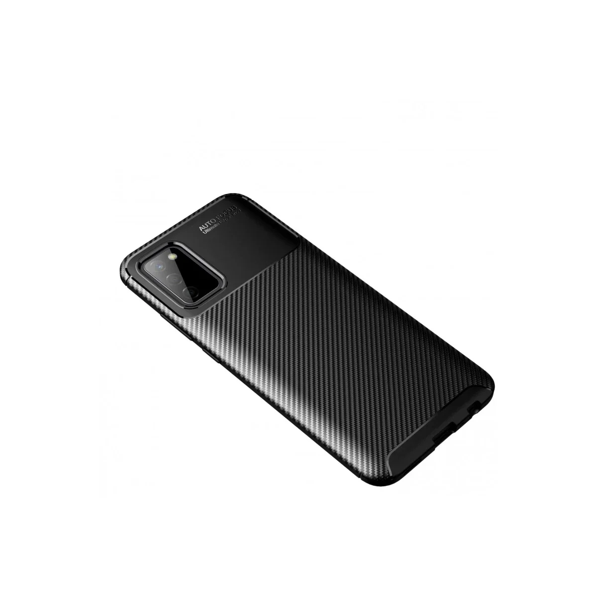 Samsung Galaxy A02S Kılıf Auto Focus Karbon Kapak - Siyah görsel 2
