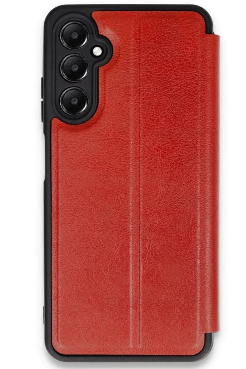 Samsung Galaxy A16 5G Kılıf Flip Cover - Kırmızı görsel 2