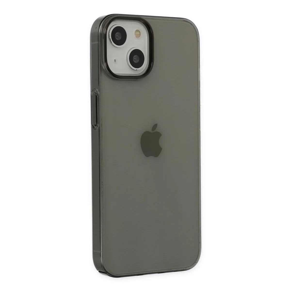 Apple İphone 14 Plus Kılıf Pc Sert Şeffaf Kapak - Siyah görsel 2