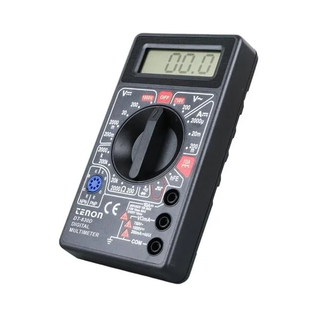 Tenon DT-830D Siyah DC/AC Voltaj Akım Ölçer Dijital Multimetre Ölçü Aleti görsel 3