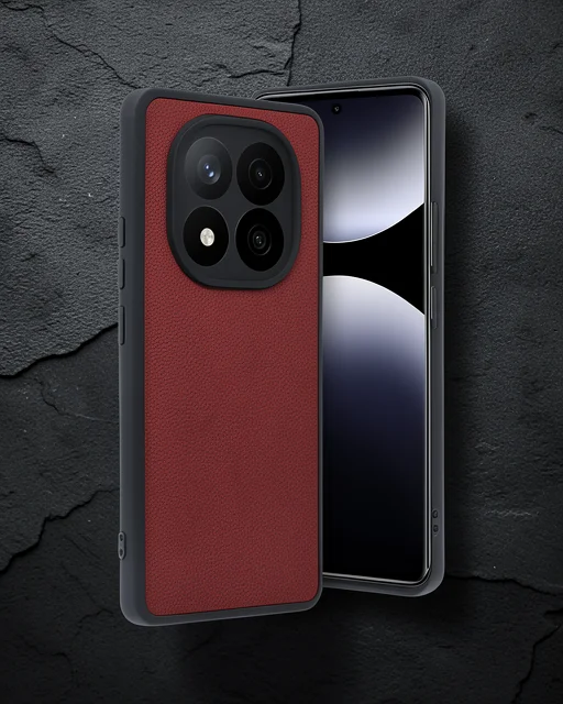 Xiaomi Redmi Note 14 Pro 4g Kılıf Aras Deri Kapak - Kırmızı