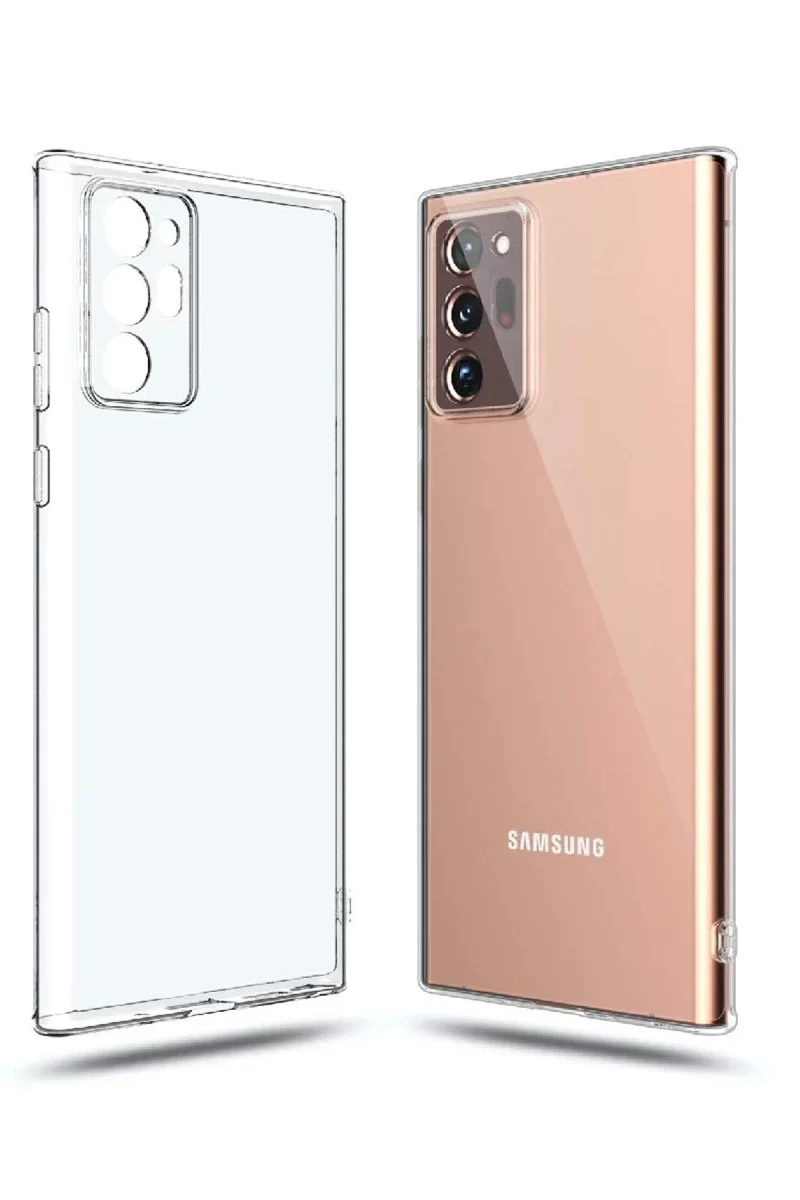 Samsung Galaxy Note 20 Ultra Kılıf Lüx Şeffaf Silikon görsel 3