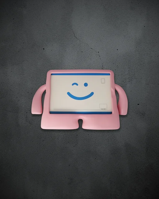 Samsung Galaxy T510 Tab A 10.1 Kılıf Karakter Tablet Silikon - Açık Pembe