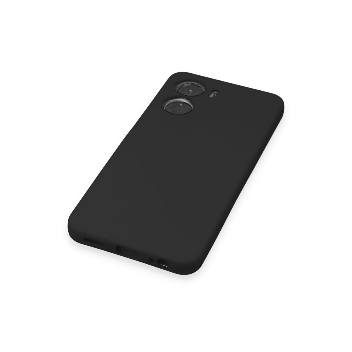 Vivo Y16 Kılıf Nano İçi Kadife Silikon - Siyah görsel 5