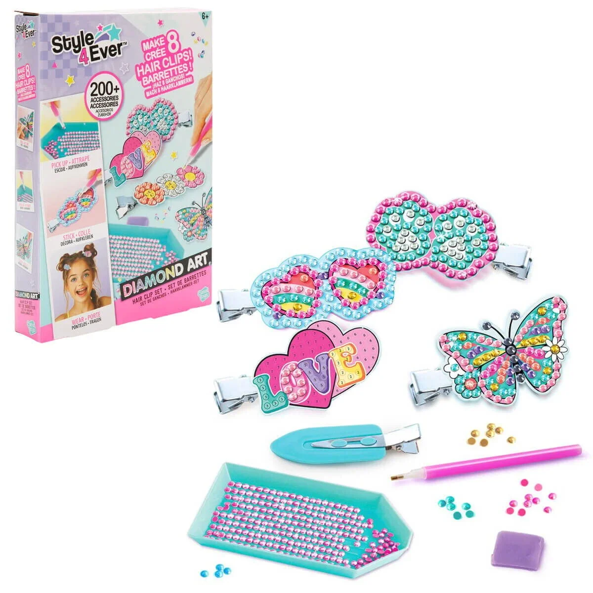 28851 Sun-cnl-hobi Set Style 4EVER Dıamond Art Saç Tokası Yapımı