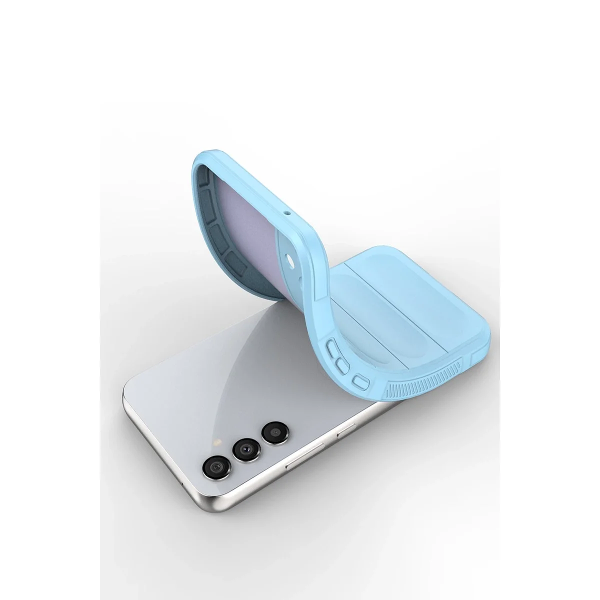 Samsung Galaxy A05s Kılıf Optimum Silikon - Sky Blue görsel 5