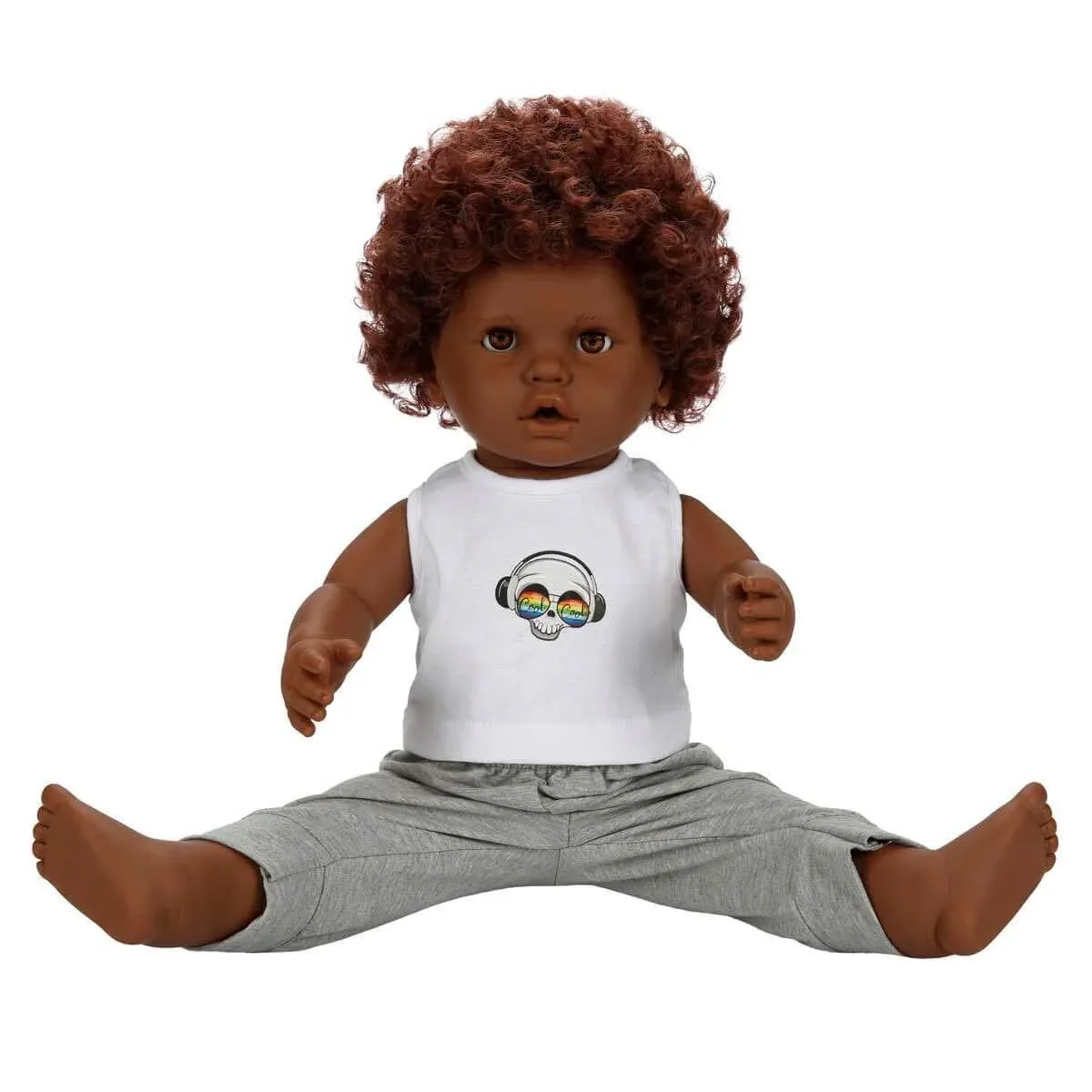 1060091 Dada Kıvırcık Saçlı Bebek 60 cm -Sunman görsel 4